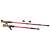 Pair of red Nordic walking sticks with cork handles, Energia brand