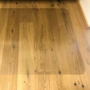 Padlóvédő fólia, átlátszó, öntapadó, keményfa padlóhoz, védi a karcolásoktól, foltoktól és a kopástól - Irodai székalátét