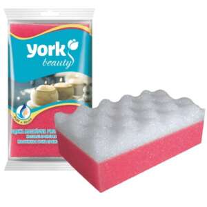 Masážna špongia York Body Care, štvorcová, exfoliačná špongia do kúpeľa - Umývanie riadu