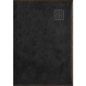 DAYLINER "Square" A5 fekete napi beosztású tervező Naptár - Dayliner