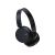Angled view of JVC HA-S36W blue wireless on-ear headphones