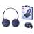 JVC HA-S36W blue wireless headphones with microphone, deep bass