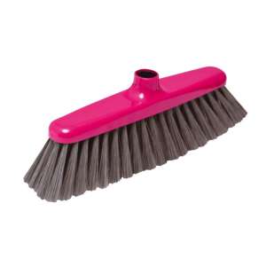 Pink broom head, Partvisfej ELIZABETH, YORK, CLEAN HOUSE, recycled materials, durable, universal fit, 32cm x 16cm x 9cm - Partvis head