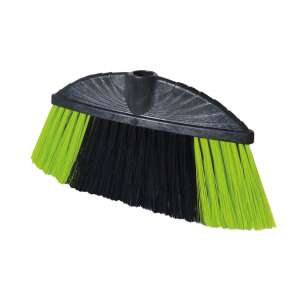 YORK MARTA AZUR long-handled broom head, green and black bristles - YORK