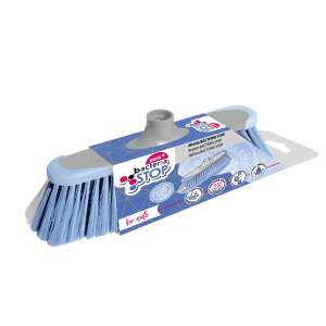 York Bacteria Stop broom head, blue and grey, anti-bacterial, for sweeping floors - Partvis head