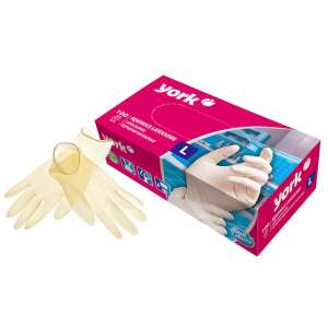 Latexové rukavice L 100ks - YORK - CLEAN HOUSE 90668952 - Umývanie riadu