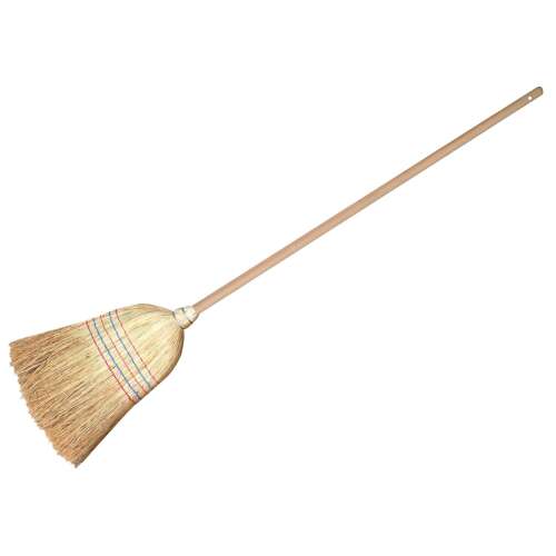 Cirokseprű hosszú fa nyéllel SORGO - YORK - GARDEN FROM THE DREAM, natural broom with long wooden handle