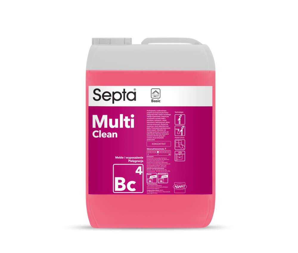 SEPTA MULTICLEAN BC4 Furniture and Equipment Cleaning Concentrate 10L