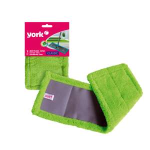 York Classic felmosó mop tartalék párna, 1 db, zöld mikroszálas, lapos felmosókhoz - YORK