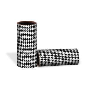 Pepita lint roller refill, black and white houndstooth pattern, York brand - Lint roller