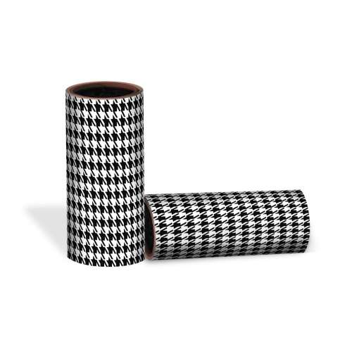 Pepita lint roller refill, black and white houndstooth pattern, York brand
