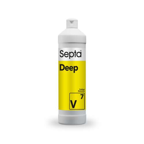 Septa Deep V7 detergent pentru podele pentru suprafețe poroase, sticlă de 1L