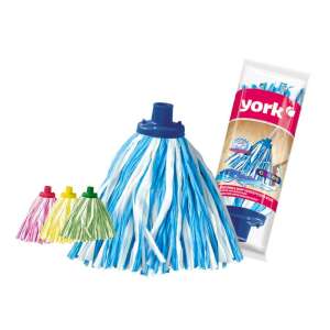 Syntetická mop hlava York Color, 1 kus, modrá a biela, na čistenie podláh a dlaždíc - Hlava mopu