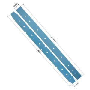 GANSOW CT 45 C50, CT 45 B50 floor scrubber rubber set, 2 pieces, blue, 810mm long, 55mm high - Cleaning machine accessory
