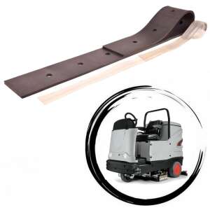 Comac C 100 / Fimap Magna 100 cleaning machine squeegee set, front and rear squeegees - Cleaning machine accessory