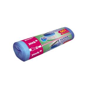 York 60 Liter blaue Müllsäcke mit Kordelzug, 10er Pack - Müllsäcke