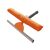 YORK Microfiber Window Cleaner with Squeegee - Orange