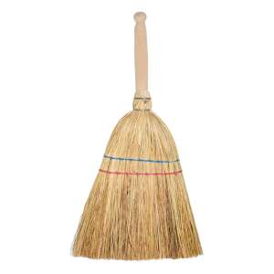Cirokseprű rövid fa nyéllel SORGO MINI - YORK - GARDEN FROM THE DREAM, natural bristle broom with wooden handle, perfect for sweeping small areas - Hand Garden Tool