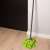York Wrap microfiber mop head, green, used on wooden floor