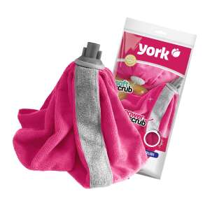 York RUBI Mikrofaser-Moppkopf mit Schrubbstreifen, rosa - YORK