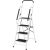 Timeless Tools 4-step ladder with removable handrail, angled view