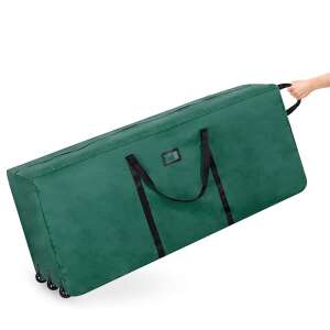 Timeless Tools Rolling Christmas Tree Storage Bag, 150x63x50 cm, Green, with wheels and handles - Travel Bag