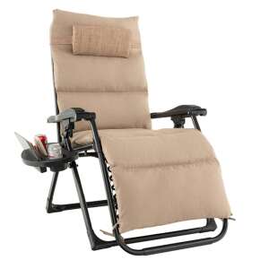 Timeless Tools Padded Zero Gravity Chair, Multiple Colors - Beige 73543852 - Sun Lounger & Deck Chair