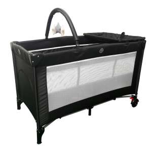 Timeless Tools łóżeczko turystyczne z przewijakiem i pałąkiem zabawkowym, czarne - Łóżeczko turystyczne