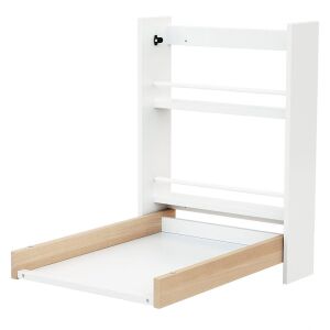 Timeless Tools wall-mounted folding baby changing table, open - Furniture