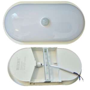 Oválny pohybový senzor LED biela Vonkajšie interiérové svietidlo Vodotesné IP67 73544077 Vonkajšie nástenné svietidlá