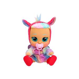 Cry Babies Dressy Baba Hannah Einhornpuppe, sitzend, in einem rosa Einhornkostüm, mit Schnuller - Baba und Puppenhaus