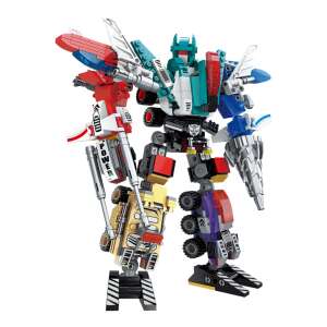 Stavebnica robota QMAN 1412 6 v 1 Super Alloy Ares, ktorá sa transformuje do 6 rôznych vozidiel - QMAN