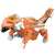 Set de blocuri de construcție QMAN 41105 6 în 1 Tyrannosaurus Warlord, dinozaur portocaliu