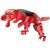 Set de blocuri de construcție QMAN 41105 6 în 1 Tyrannosaurus Warlord, dinozaur roșu