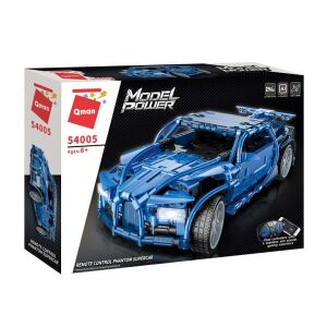 QMAN 54005 Phantom Blue Diaľkovo ovládané Supercar Stavebnica - Krabica - QMAN