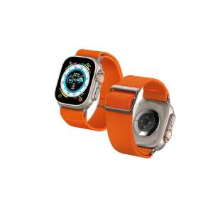 Spigen narancssárga Apple Watch szíj Apple Watch Ultra órán - Spigen