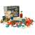 Light Magnetic Blocks Marble Run Set, 202 pieces, includes glow in the dark balls, building blocks, and figures