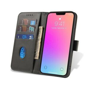TCL 30 5G black wallet case with cards and cash - Phone Case