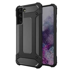 Black Hybrid Armor case for Samsung Galaxy S23+ - Phone Case