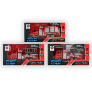 Set of 3 Rescue Team die-cast metal fire trucks, 11 cm - Nonbrand Kids's play car
