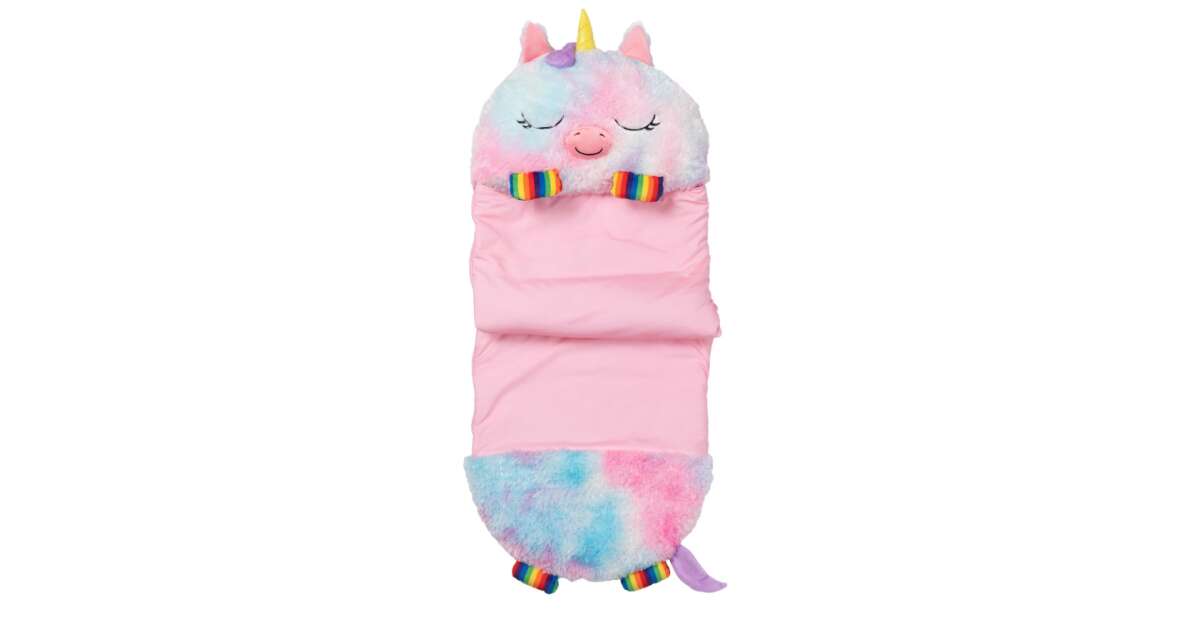Happy Nappers 2029 Kids Sleeping Bag, Large, Rainbow Unicorn