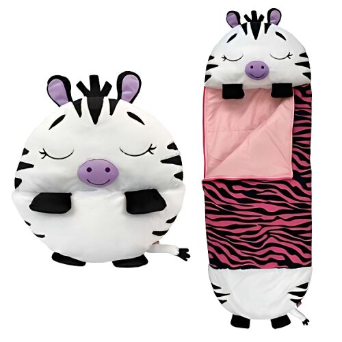 Happy Nappers: 2 v 1 spacák a vankúš - zebra zinnie, 137 cm 144458739
