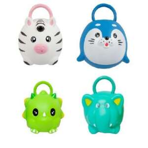 Squeakys bath toy set of 4 animal bath toys, zebra, seal, dinosaur, elephant, 7cm - Bath Toy