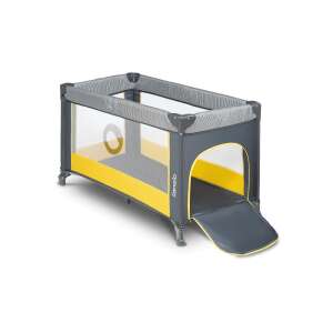 Lionelo Stefi utazóágy szürke és sárga színben, oldalsó bejárattal - Utazóágy és Kiegészítői