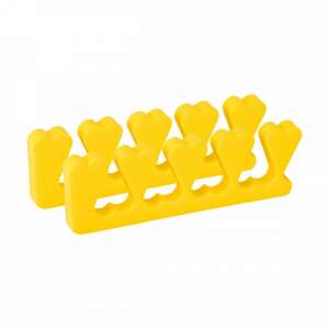 DivaLine żółty separator do palców u stóp z pianki, 2 sztuki - Narzędzie dla wizażystów