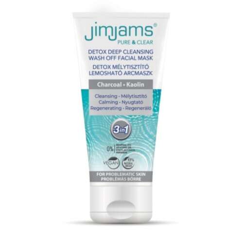 JimJams Pure & Clear Detox Mélytisztító lemosható arcmaszk 75ml