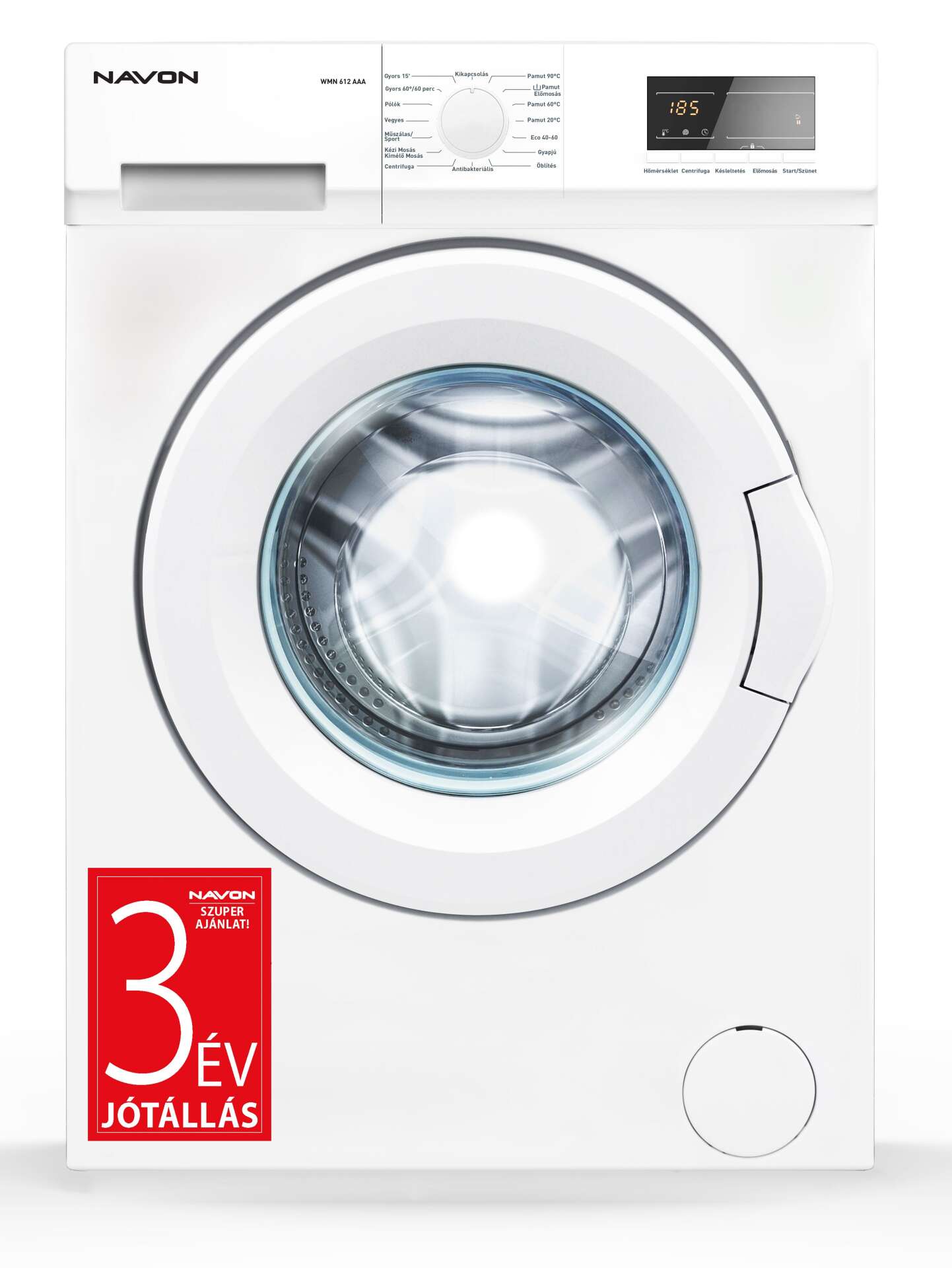 Navon WMN612AAA elöltöltős Mosógép #fehér