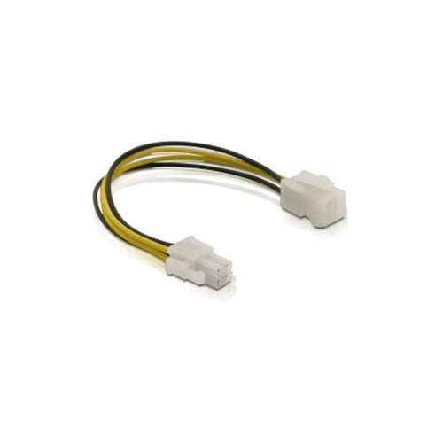 Delock P4 power cable, 4 pin male to female, 15cm