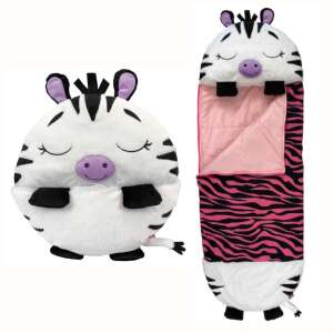 IMC Toys 2in1 Large Sleeping Bag and Pillow - Zebra - black and pink