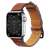 Pasek do Apple Watch Strap Leather dla Apple Watch SE, 8, 7, 6, 5, 4, 3, 2, 1 (41, 40, 38 mm) - Czerwony